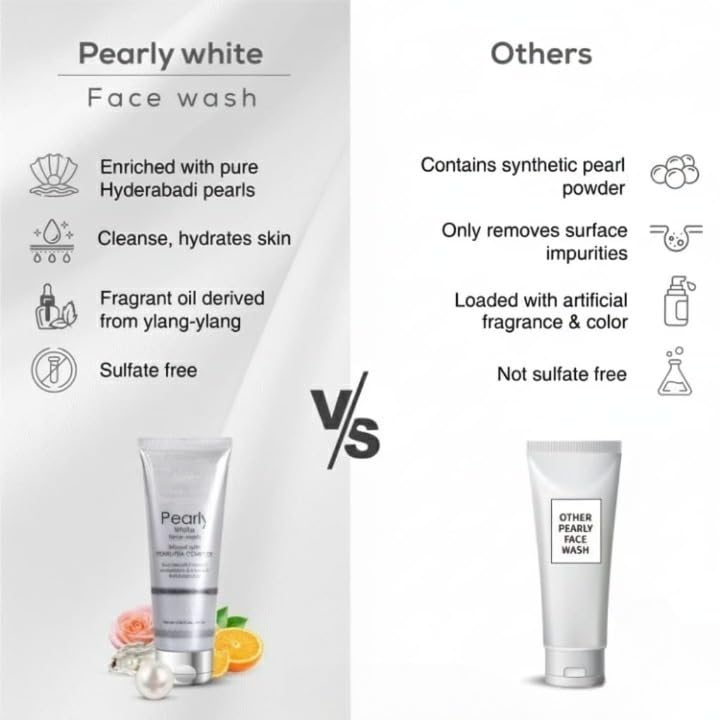Amazon.com: Pearly White Face Wash for Glowing & Radiant Skin